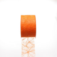 Sizoweb Tischband - Hussenband - orange - 7,9 cm - 50...