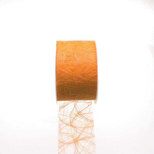 Sizoweb Tischband - Hussenband - apricot - 7,9 cm - 50 Meter auf der Rolle - 64 018-R 079