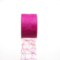 Sizoweb Tischband - Hussenband - pink - 7,9 cm - 50 Meter...