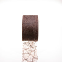 Sizoweb Tischband - Hussenband - schokolade - 7,9 cm - 50...
