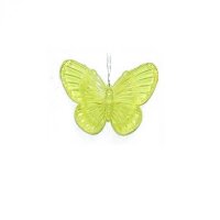 Schmetterlinge aus Acryl zum H&auml;ngen - gelb- 4 x 6 cm...