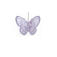 Schmetterling aus Acryl zum H&auml;ngen - lavendel - 4 x...