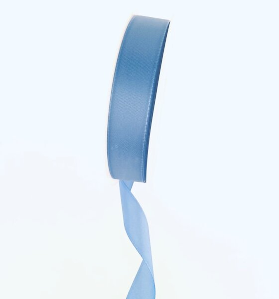 Taftband ohne Drahtkante - 10mm - 50m - col. 4 hellblau - 3596-10-50-4