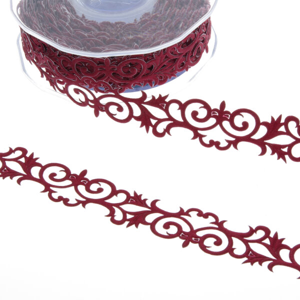 SekleBo&reg; Selbstklebende Ornamentbord&uuml;re - Bordeaux - 20 mm breit - ca.9,3 m Rolle - 94212 20-R 22