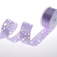 Satinlochband lavendel - 40 mm Breite auf 20 m Rolle -...
