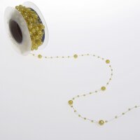 Perlenschnur gelb - 5 mm -10 m Rolle  - 97651 10