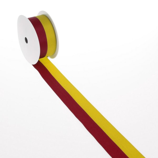 Vereinsband - gelb, rot - 25 mm x 25 m - 2436 25 73