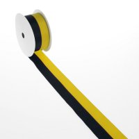 Vereinsband - schwarz, gelb - 150 mm x 25 m - 3170 150 43