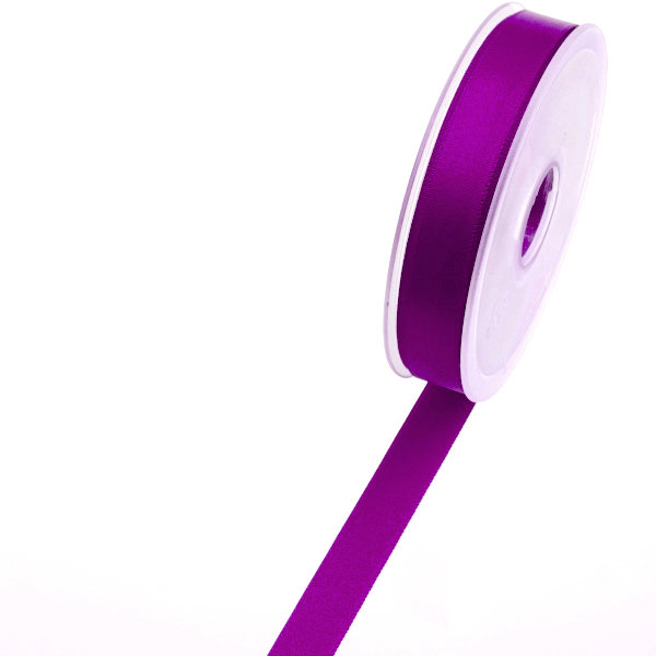 Satinband violett - 15 mm Breite auf 25 m Rolle - 43115 232-R