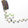 Filzband mit Bl&uuml;mchen Filzschnur Fr&uuml;hlingsband Blumengirlande gr&uuml;n-lila 32 mm 10 Meter