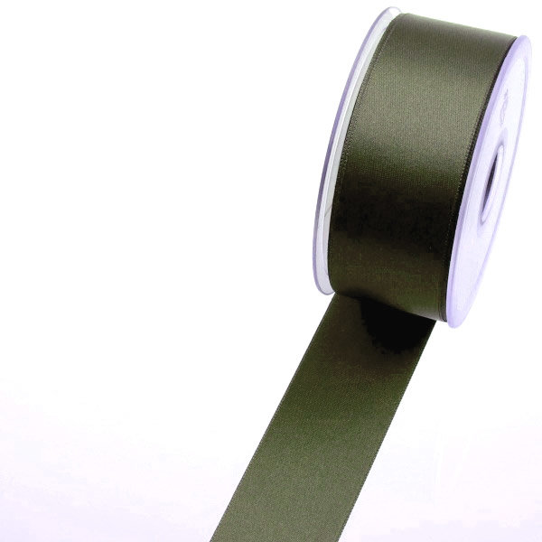 Satinband oliv 43106 025-R 6 mm Breite auf 50 m Rolle