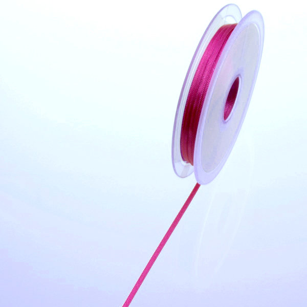 Satinband pink - 3 mm Breite auf 50 m Rolle - 43103 210-R