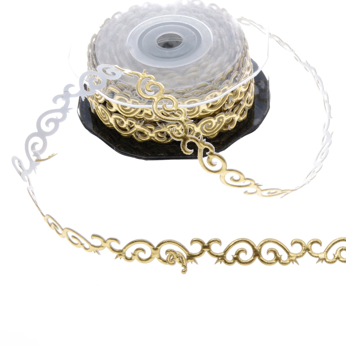 SekleBo® Selbstklebende, schmale Ornamentbordüre in Gold, ca. 10 mm b