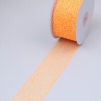 Mesch Dekoband orange - 60 mm breit - Rolle 25 m -...