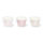 Cupcake F&ouml;rmchen - Sweets - 5 x 7 cm - 3-fach sort. rosa, weiss, beige - 1 VE = 6 St&uuml;ck