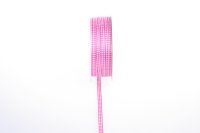 Vichykaroband - pink-wei&szlig; - 5 mm - Rolle 100 m -...