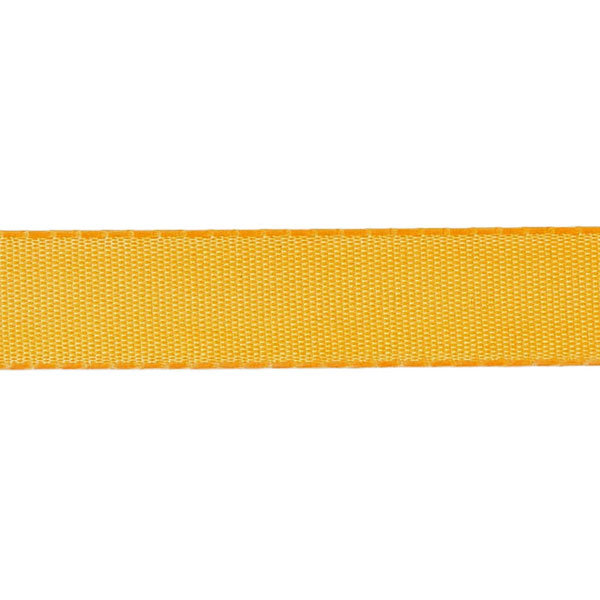 Taftband ohne Draht - dunkel gelb - 8 mm - Rolle 50 m - 8391 34-R 008