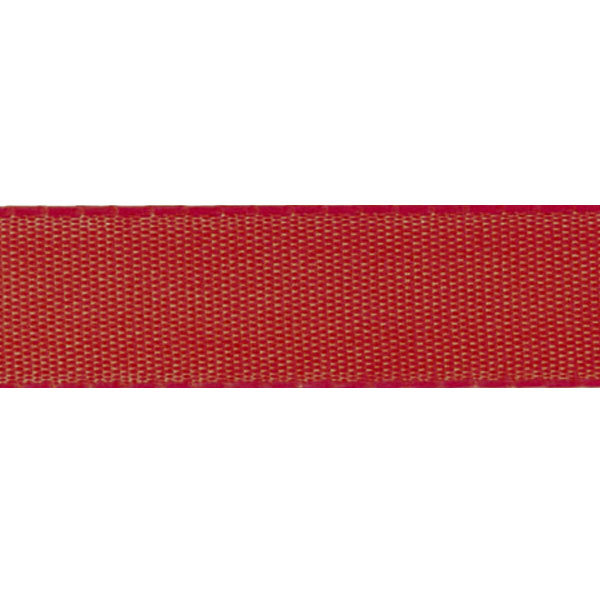 Taftband ohne Draht - rot - 25 mm - Rolle 50 m - 8391 37-R 025