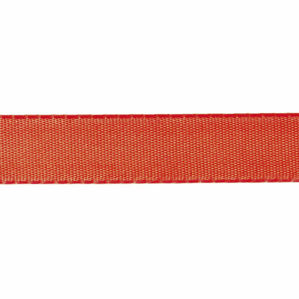 Taftband ohne Draht - rot - 15 mm - Rolle 50 m - 8391 37-R 015
