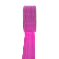 Taftband mit Drahtkante - Pink - breit - Geschenkband -...