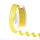 Taftband mit Drahtkante - Gelb - schmal - Geschenkband - Dekoband - Schleifenband - ca. 25 mm Breite - 25 m L&auml;nge - 3330-25-25-17