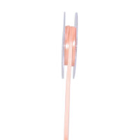 Satinband - Double Face - Schmal - Apricot  - ca. 3 mm...
