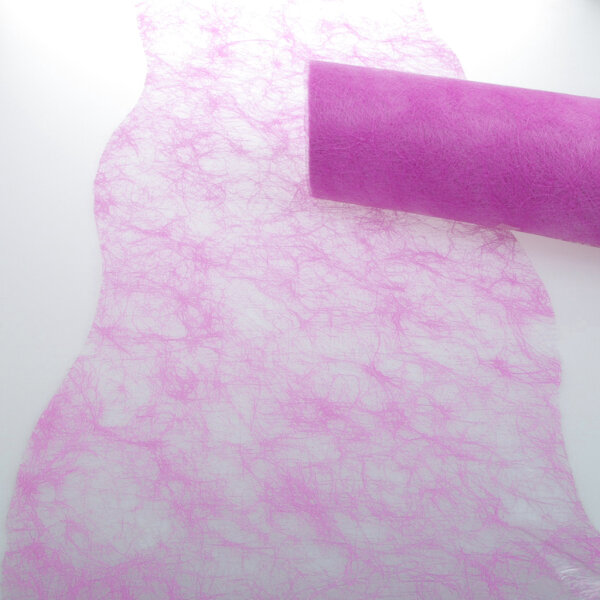 Sizoflor Tischband Wellenschnitt pink ca. 25 cm Rolle 25 Meter 60W 019-R