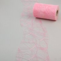 Sizoweb Tischband Wellenschnitt rosa ca. 12,5 cm Rolle 25...