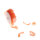 Drahtgirlande mit Maraboufedern - Orange - 0,1 mm &Oslash; - 9 m - 6763-0,1-9-20