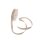 Leinenband mit Sternendruck - natur-silber - ca.  15 mm Breite - 20m L&auml;nge - 8565-15-20-01