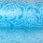 Dekoflor&reg; 300mm x 25m Tischl&auml;ufer Rosenmuster blau Deko Tischband mit Lotuseffekt wasserfest