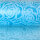 Dekoflor&reg; 300mm x 5m Tischl&auml;ufer Rosenmuster blau Deko Tischband mit Lotuseffekt wasserfest