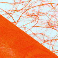 Sizoweb Tischband Wellenschnitt orange ca. 25 cm Rolle 25...
