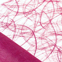 Sizoweb Tischband Wellenschnitt pink ca. 25 cm Rolle 25...