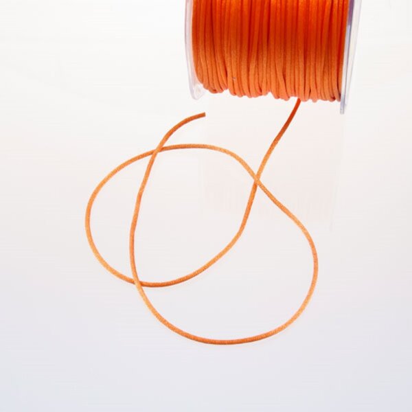 Seidenkordel orange - 2 mm Breite auf 100 m Rolle - 29031 109-R 002