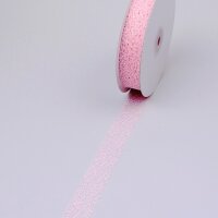 Mesch Dekoband - hell rosa - 25 mm breit - Netzstruktur -...