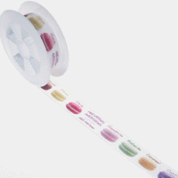 Taftband - 25mm - 10m - Macarons Parisiens - weiss - pastel