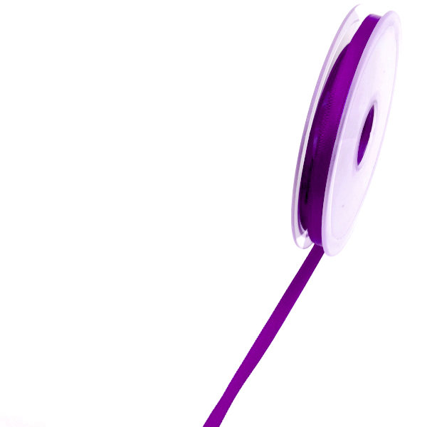 Satinband violett - 6 mm Breite auf 50 m Rolle - 43106 232-R