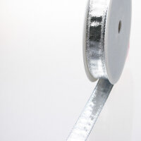 Silberrausch Schleifenband - 15 mm Breite auf 25 m Rolle...
