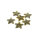 Deko Sterne Gold zum Aufstecken  - ca. 1 x 4 cm - 1 VE = 3 x 6 St&uuml;ck - A104