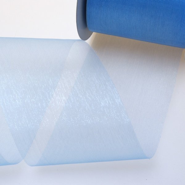 Kristallorganza hellblau - 70 mm breit - Rolle 25 Meter - 40070 70-R 70