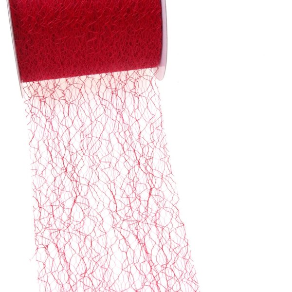 Spiderweb Tischband - 8cm rot - Rolle 25m - 67 009-R 80