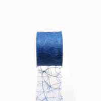Sizoweb Tischband - Hussenband - dunkelblau 7,9 cm Rolle...